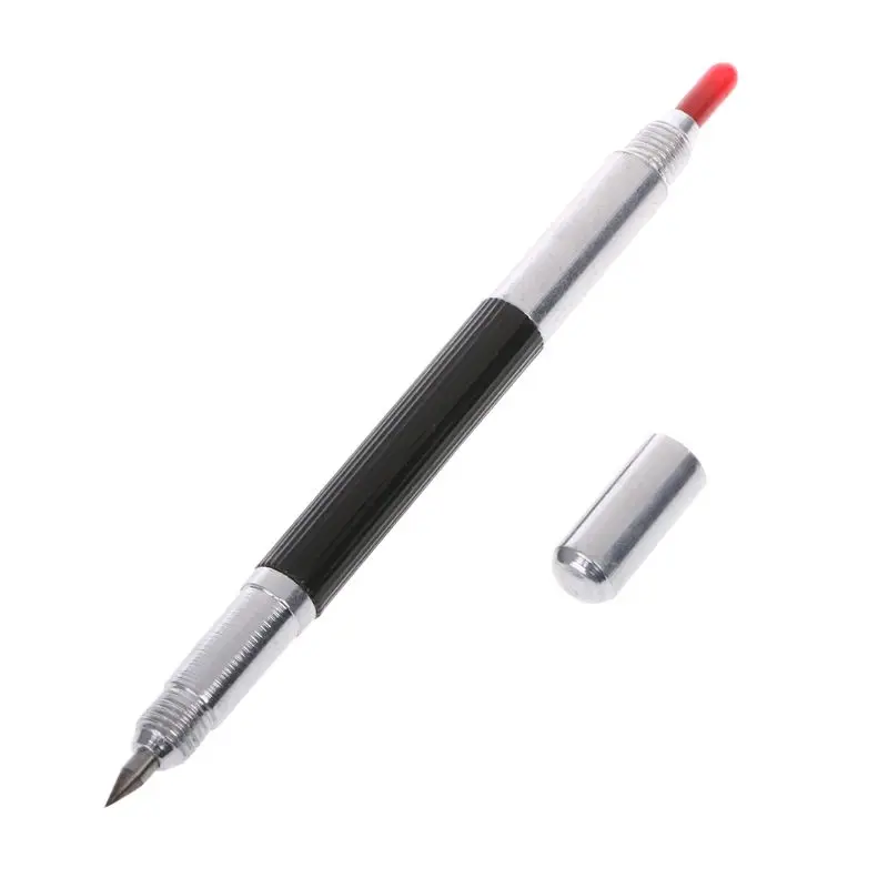 Double End for Sharp Tungsten Steel Tip Scriber Clip Pen Ceramics Glass for Shel 6