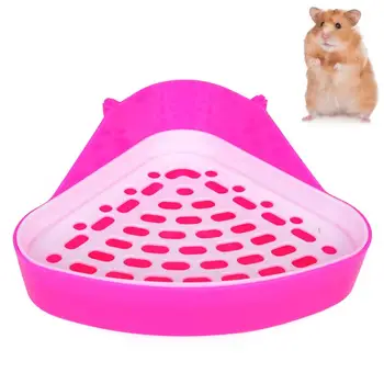 

Portable Pet Toilet Portable Pet Training Toilet Rat Toilet Small Animal Triangle Toilet Pet Cleaning Supplies Blue Pink