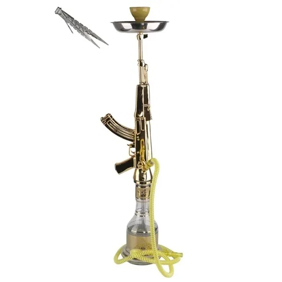 

Large Size Creative Design Hookah AK47 Gun Shaped Shisha Resin Hookah For Party And Night Club Smoking Accessories Tobacco