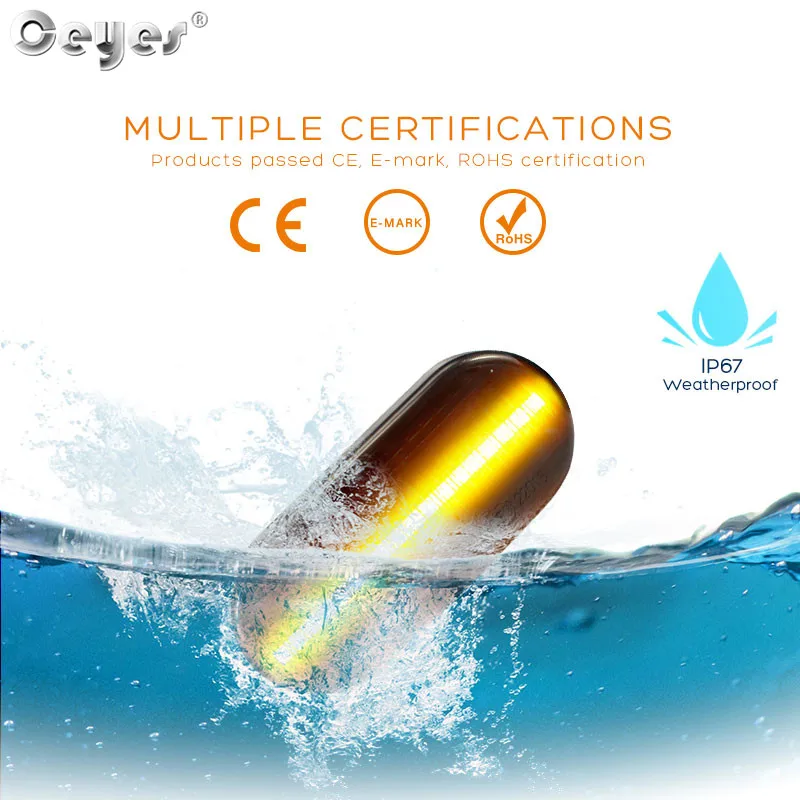 Ceyes-�ڵ��� ���� Led ���̳��� ���̵� ��Ŀ, �������õ�, ���� �ް� Ŭ���� �ٽþ� ������, ��Ŀ, ����, ����, �ֻ��, 2 ��