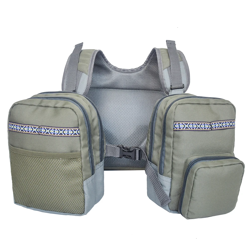 

Outdoor Breathable Fishing Chest Pack Backpack Multi-Pockets Fly Fishing Vest Waistcoat Fishing Chest Pack Backpack