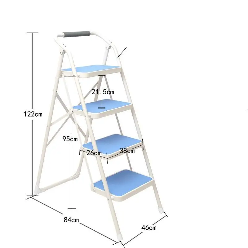 Number 7 Cucina Tangga Lipat echille Pliante Ванная комната для пожилых людей Escalera Plegable кухонный стул Escaleta Escabeau Stepladder ступенчатый стул - Цвет: Number 7