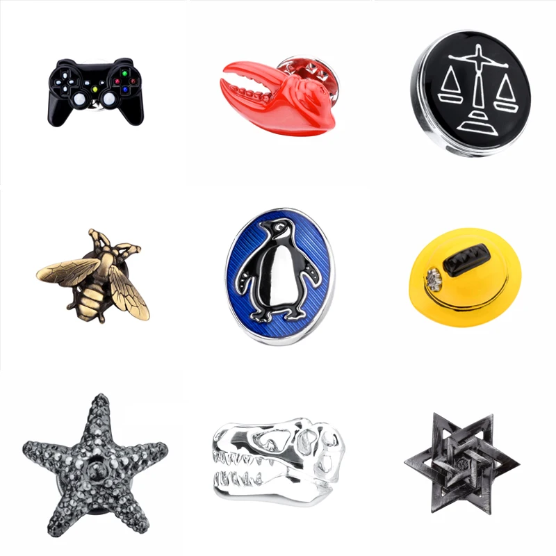 

SAVOYSHI Metal Lapel Pins Brooch For Men Women broche femme Scarf Badge Enamel pin Accessories Christmas Gift Jewelry