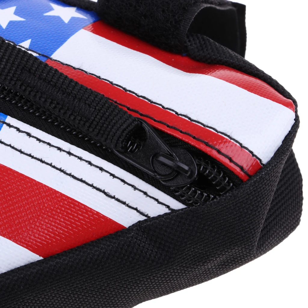 Cycling Bike Bicycle Frame Bag Waterproof Top Front Tube Triangle Pouch Bags American Flag Seat Phone Pack Cycle Accessories