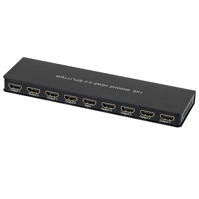 Ультра тонкий 1x8 HDMI2.0 4K2K 60 Гц разветвитель