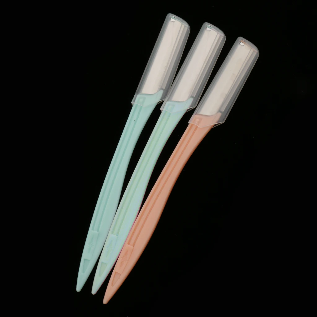 6 Pieces Safety Eyebrow Razors Trimmer Shaver Shaper Blade Facial Hair Removal Makeup Tool Kit Set for Women and Ladies 6 Pieces Safety Eyebrow Razors Trimmer Shaver Shaper Blade Facial Hair Removal Makeup Tool Kit Set for Women and Ladies