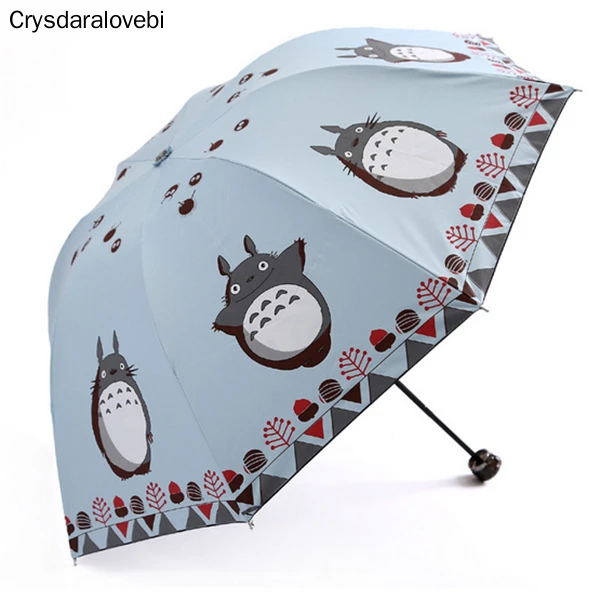 Paraguas plegable de Anime de 5 colores, de Cosplay My newwor Totoro, bonito diario|Paraguas| AliExpress