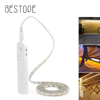 

Sensor LED Strip 5V 1M 2M 3M Wireless Indoor Motion Night light Under Bed lamp For Cabinet Stairs Battery and USB powered