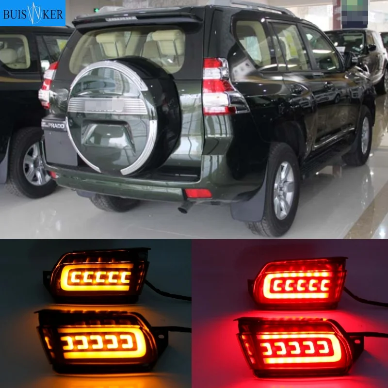

2 шт., светодиодные отражатели для Toyota Land Cruiser Prado LC150 2010-2019