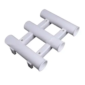 

HiMISS For Marine Boat Yacht Fishing Vertical 3 Link Rod Holder Organiser Pole Tube Mount Bracket Socket Rack Portable