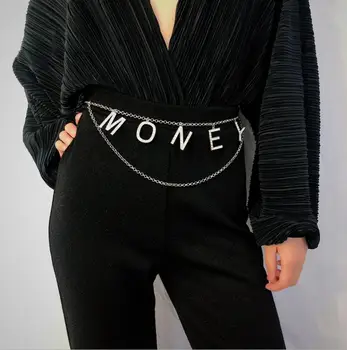 

Fashion simple letter Women's Belt Waist Chain Full Diamond Rhinestone Crystal Belt Luxury Large Party Waist Belt