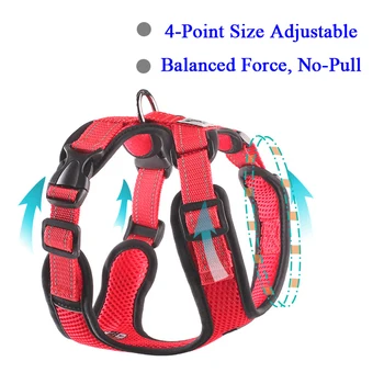 

Breathable Puppy Vest Reflective Harnesses For Small Dogs No Pull Mesh Dog Harness Adjustable Pet Training Product Chihuahua Pug