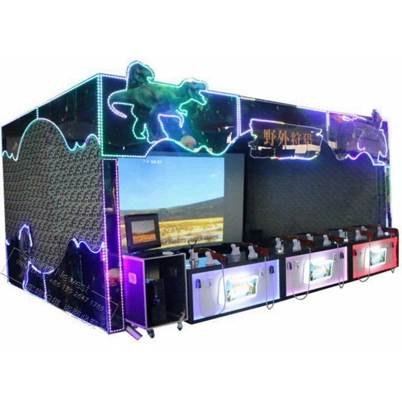 Big-Coin-Operated-Amusement-Equipment-Curtain-Arcade-Video-Games-VR-Simulator-Hunting-Shooting-Game-Machine