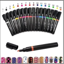 BOLUOYIN Новинка 3 в 1 гель лак для ногтей ручка блеск гель для ногтей один шаг лак гибридный 16 цветов легко использовать УФ Гель-лак для ногтей