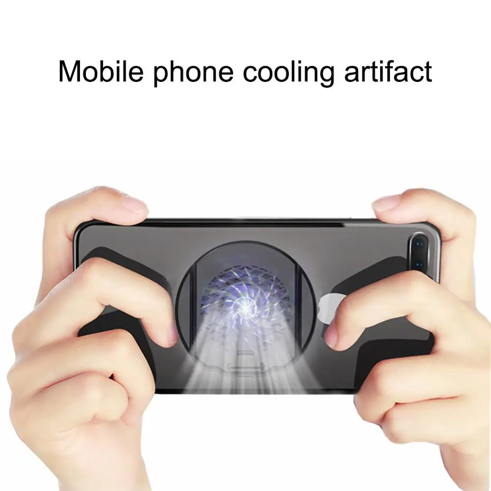 

Foldable Phone Cooler Fan for iPhone Xs Samsung Huawei Android Support Stand Phone Holder Heat Sink Cooling Gamepad Controller