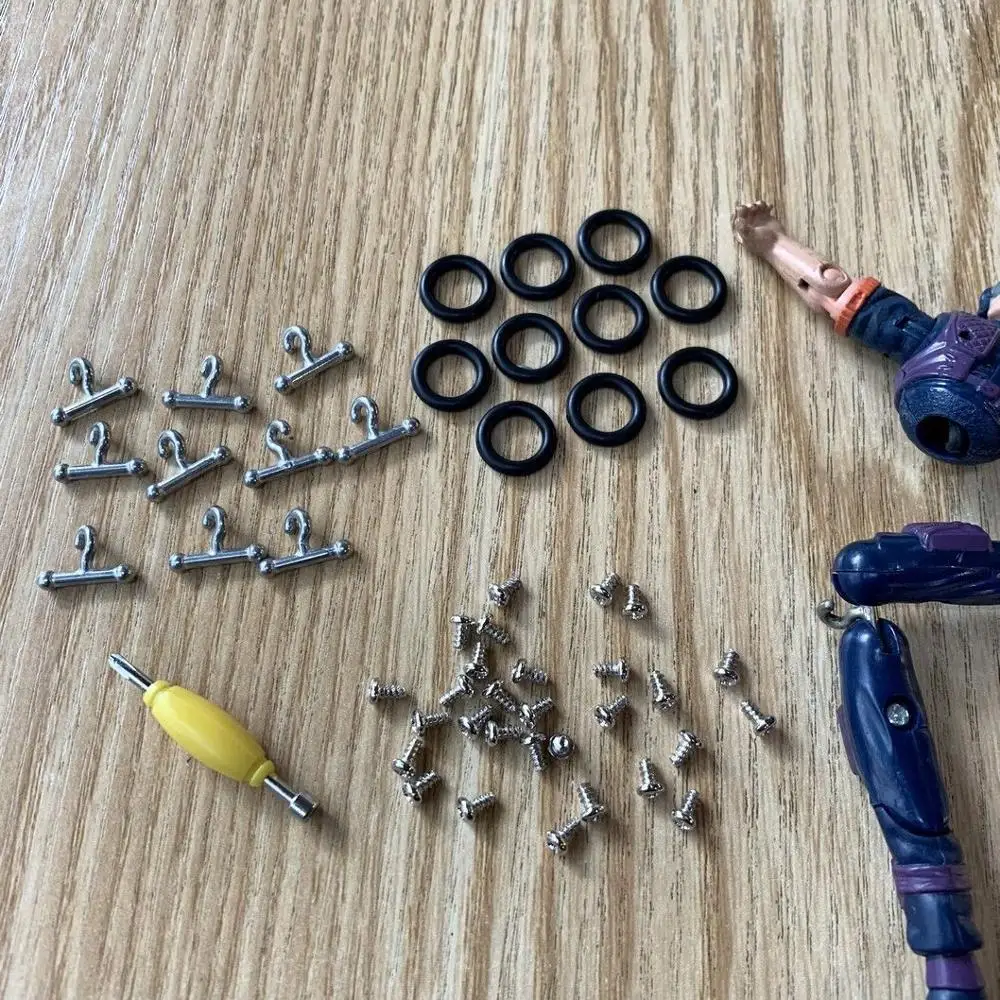 Spanner Tool & Lot 100pcs Screws For 3.75" Gi Joe Leg body parts accessory toy 