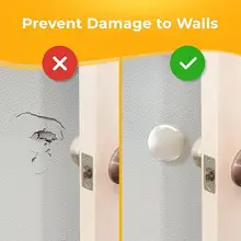 6pcs/set Self Adhesive Door Stopper Rubber Damper Wall Door Silicone Pads Cabinet Transparent Protector Bumpers Buffer Hand Q2i9