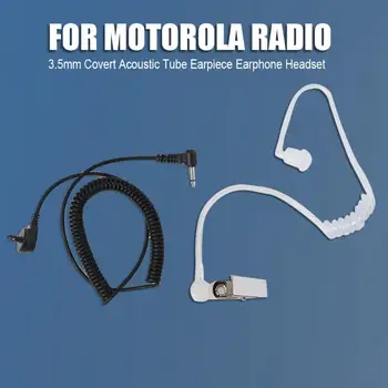 

3.5mm Earphone Single Listen Only Covert Acoustic Air Tube Earpiece Widely Compatible Winding Line Headset for Motorola
