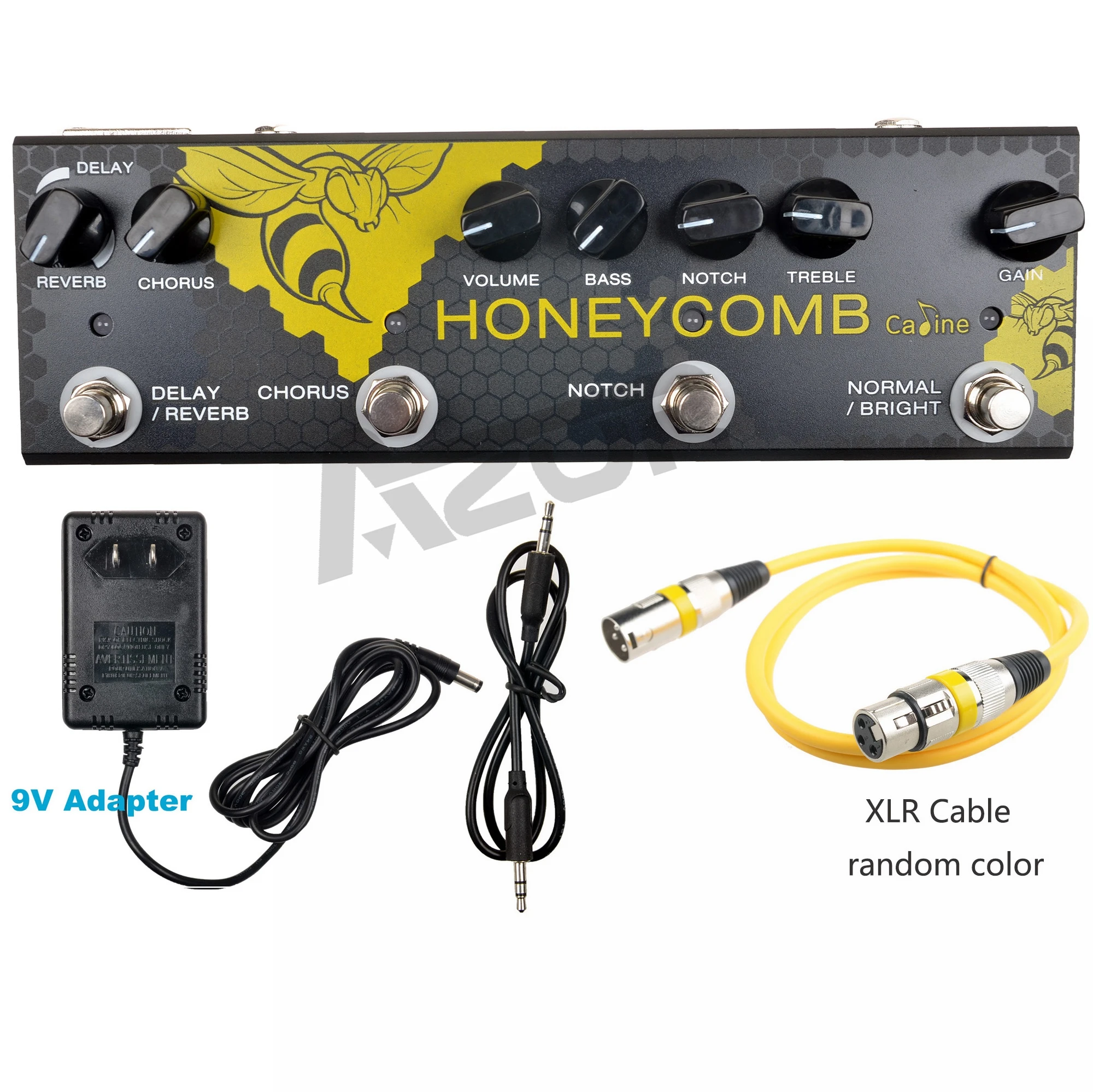 Caline Pedal de múltiples efectos para guitarra acústica, accesorios de