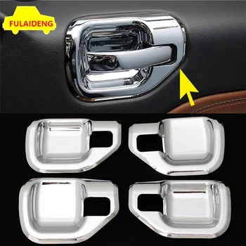 

4pcs For Jeep Patriot 2011-2014 ABS Chrome Inner Accessories Door Handle Bowls Cover Trim Car Styling Accessories