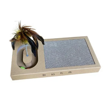 

Pet Cat Toy Multi-Function Cat Scratch Board Large Puzzle to Solve Bore Fun Endless