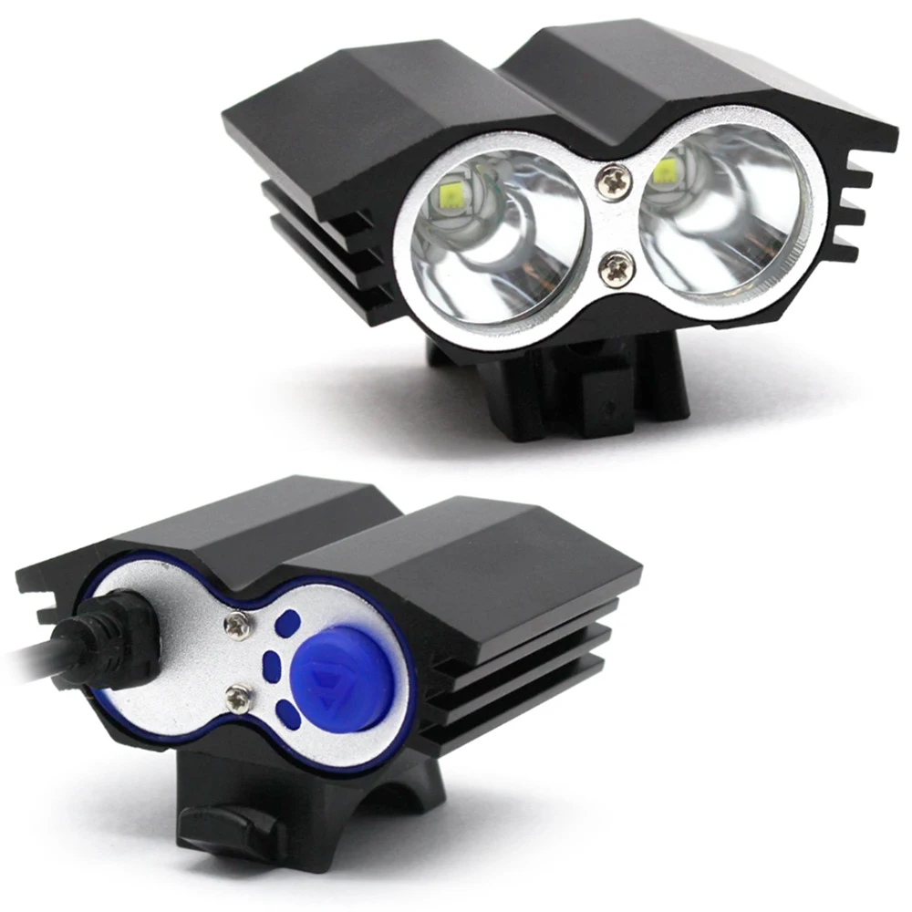 Ultra Bright 2xcree Xml T6 2000lm Led Head Front Bike Bicycle Headlight