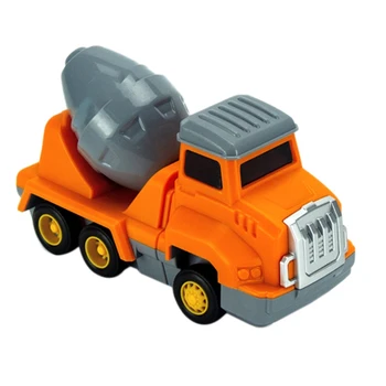 

DIY Assembled Inertial Engineering Car Toy netic Car Puzzle Light Sound Effect Toy Car