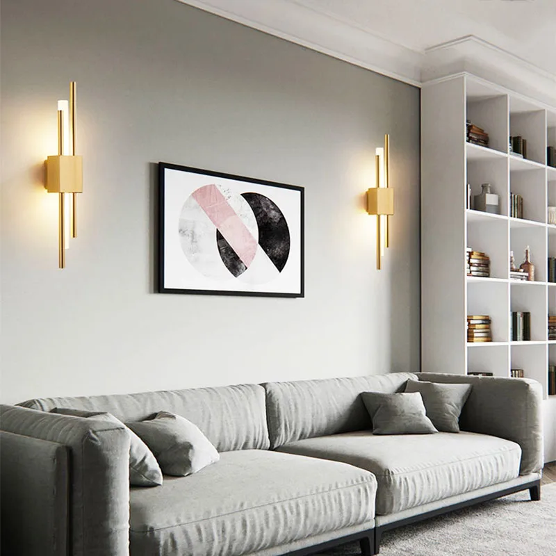 Nordic LED Wall Lamp Indoor Lighting Wall Sconce Light For Home Hotel Stairs Bedroom Bedside Luxury Living Room Decoration Lamps