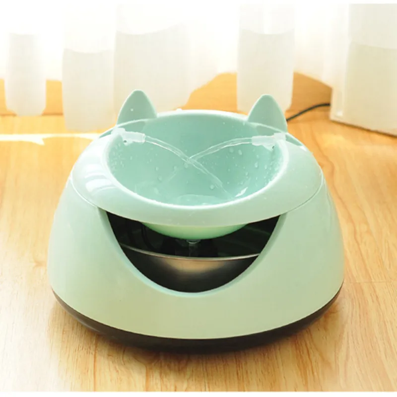 Электрический фонтан для домашних животных, миска с рисунком животного, автоматический фонтан для домашних животных, кошек, собак