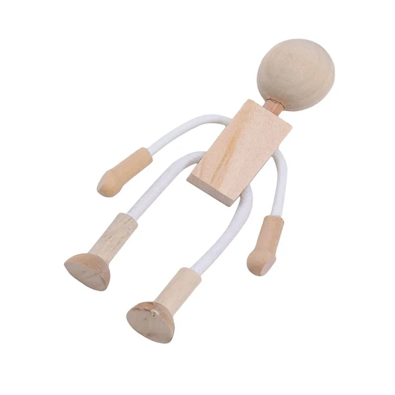 Educational Toys For Children Gifts DIY Wooden Assembling Transformation Robot For Kids Handmade Painting Draw Tools