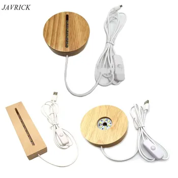 

Resin Art Wood LED Light Dispaly Base Crystal Glass Art Ornament LED Night Lamp