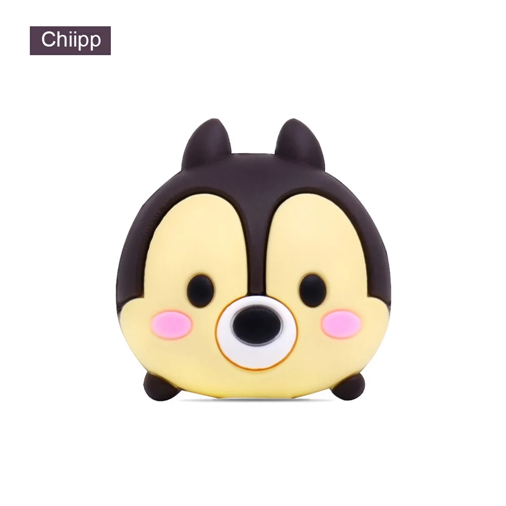 CHIPAL Tsum Animal Cable Protector for iPhone USB Charger Wire Winder Cartoon Bites Organizer Chompers Cute Bite Phone Holder - Цвет: Chiipp