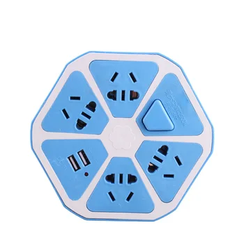 

Fruit Stereo Charging Socket Smart High Power Household Safety Socket Plug Wiring Board USB StriPA pack of five