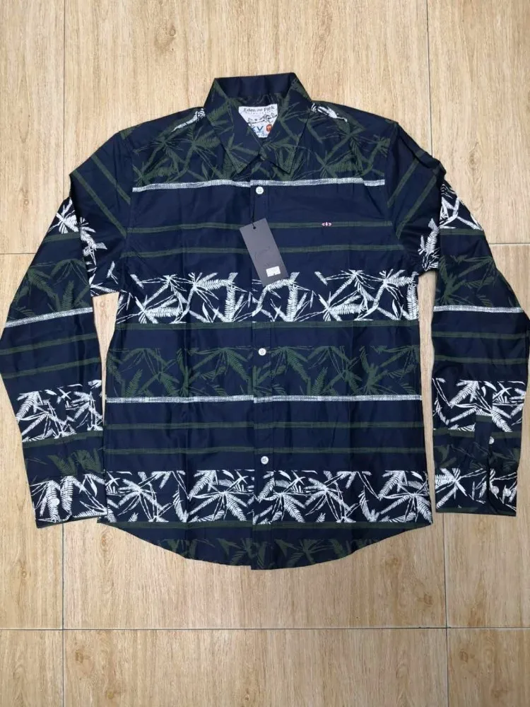 Eden Park Мужская рубашка Новая мода Chemise Homme одежда мужские рубашки с длинным рукавом полосатые повседневные мужские рубашки - Цвет: EP 3