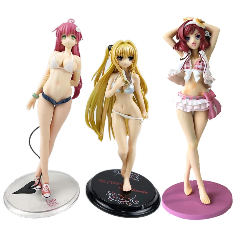Аниме Love Live To LOVE Ru фигурка из ПВХ Yami Golden Nishikino Maki Lala Satalin Deviluke 1/7 модель подарок для