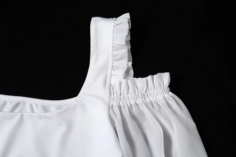 Осенняя сексуальная прозрачная однотонная Chiffconpatchwork Croptop для женщин Vestidos тонкая талия Винтаж с открытыми плечами Blusas топы