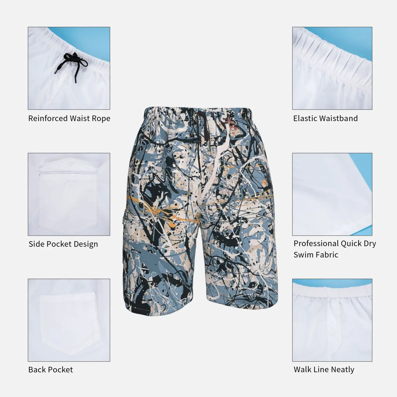 Stone Roses Beach Shorts Men Beach 