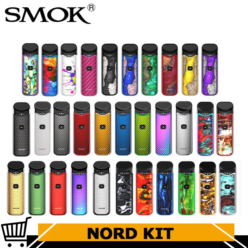 Оригинальный набор Smok Nord Pod 15 Вт 3 мл картридж аккумулятор 1100 мАч катушка Mesh Ом и