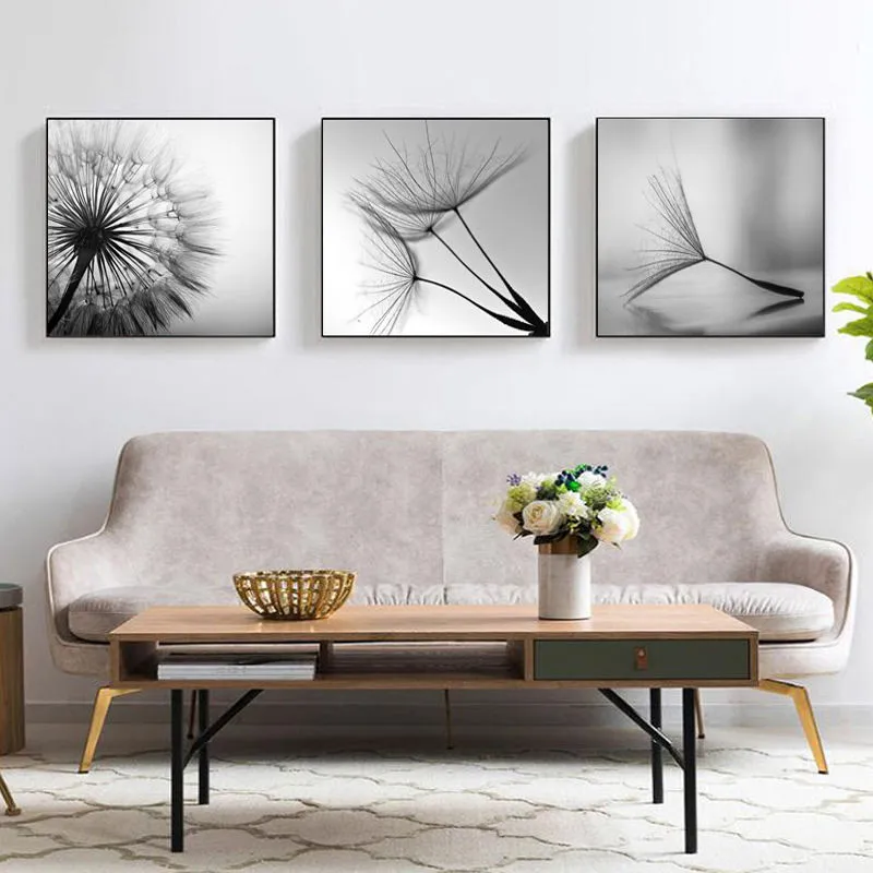 

Plant Dandelion Picture Home Decor Wall Art Nordic Canvas Painting Modern Flower Fresh Decor Prints and Posters for Living Room