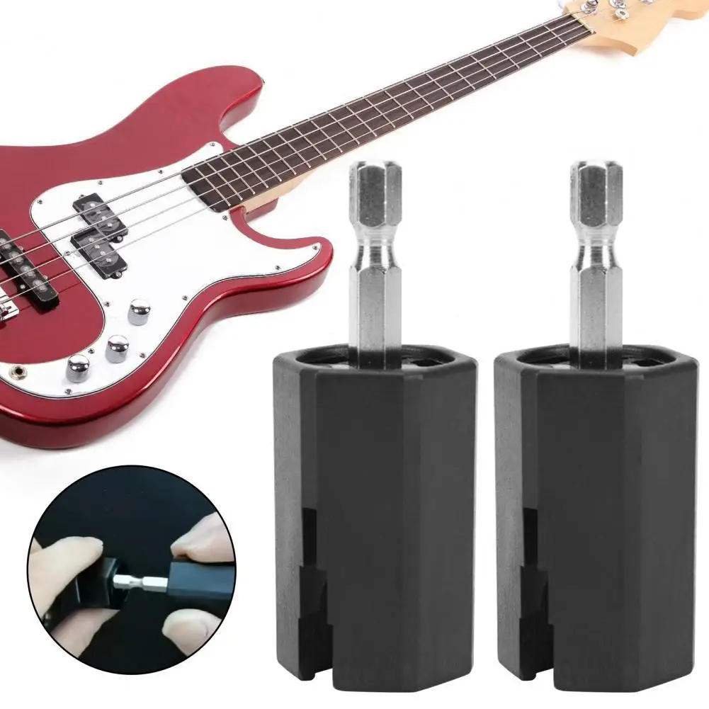 2Pcs/Set Guitar Winder Bit High Quality Metal Wear Resistant Instrument