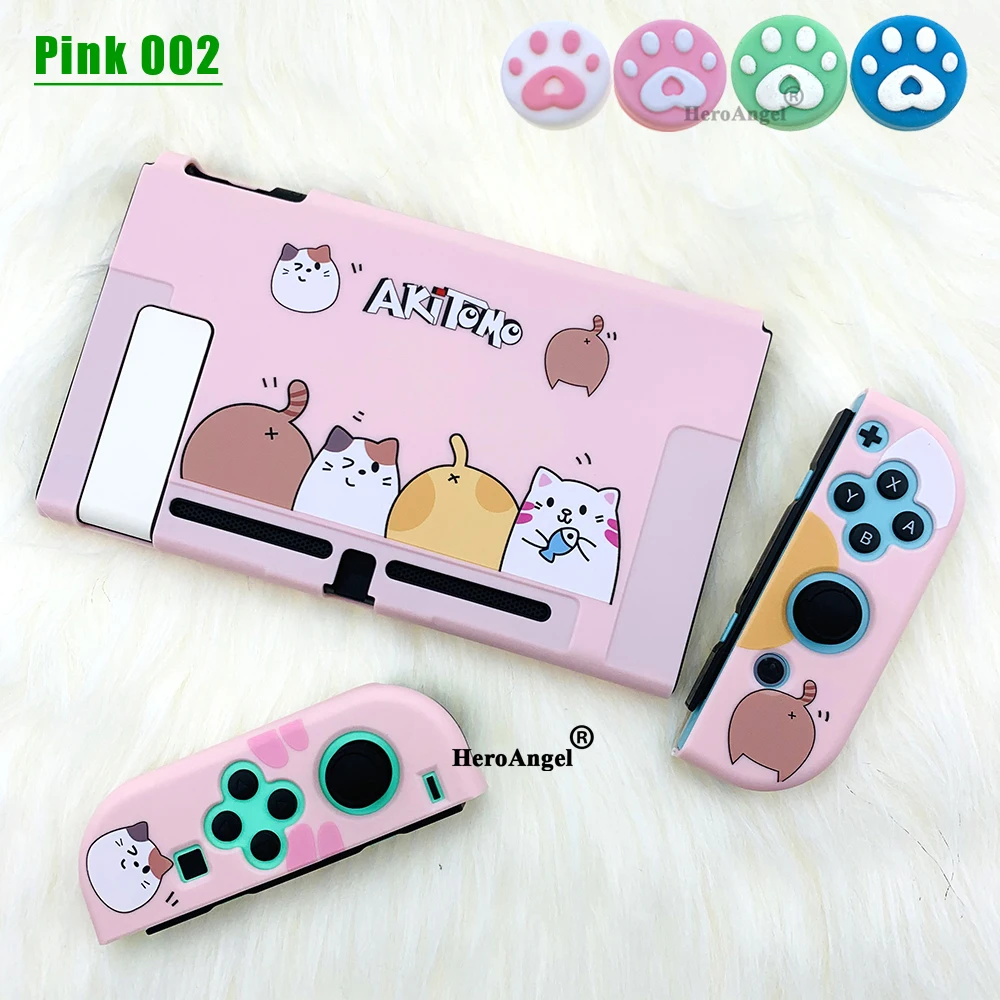 Чехол для Nintendo Switch корпус контроллера Розовый Жесткий чехол игровой консоли NS