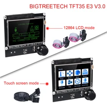 BIGTREETECH TFT35 E3 V3.0 сенсорный экран/12864 ЖК-дисплей контроль 3,5 дюймов 3d принтер части для Ender 3 SKR V1.3 PRO CR10 mini E3