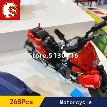

In Stock Enjoy The Ride motorcycle Creator Boys And Girls Assembly Roy Gift Moc Model Building Blocks Bricks Toys 701109 268PCS