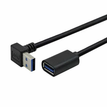 

USB 3.0 Extension Cable 90 Degree Angle High Speed Portable for Home Office Business JR Deals
