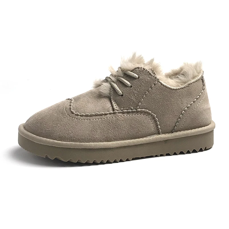 Skup Śnieg buty damskie buty z futerkiem zimowe ciepłe buty na niskim obcasie kostki Botas antypoślizgowe damskie trampki Zapatos Mujer