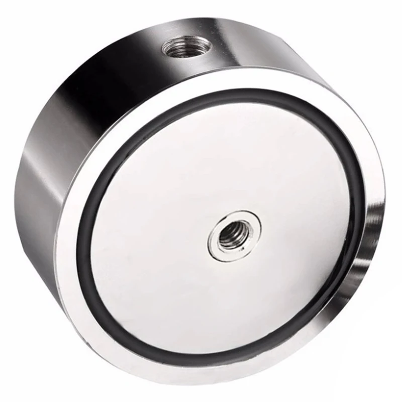 Ceny Promocja 80 100Kg mocny okrągły dwustronnie neodymowy magnes metalowy zestaw wędkarski z Ring 48Mm