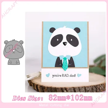 

Panda animal Metal Cutting Dies for diy Scrapbooking Photo Album Decorative Embossing PaperCard Crafts Die 2020