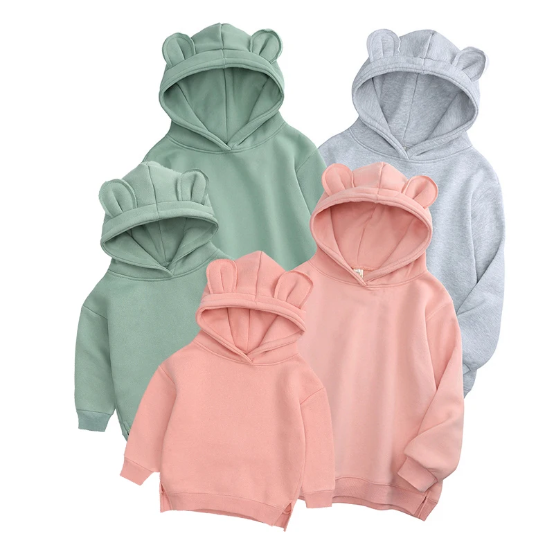 Family Matching Sweatshirts Outfits Girls Solid Hoodies for Baby Toddler Sport Boys New-Fashion