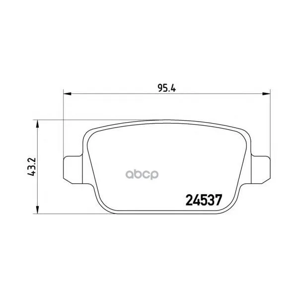 Колодки Тормозные Дисковые Задн, Land Rover: Freelander 2 2.0 Si4 4x4/2.2 Sd4 4x4/2.2 Td4 4x4/2.2 Ed4 06- Brembo арт. P44016