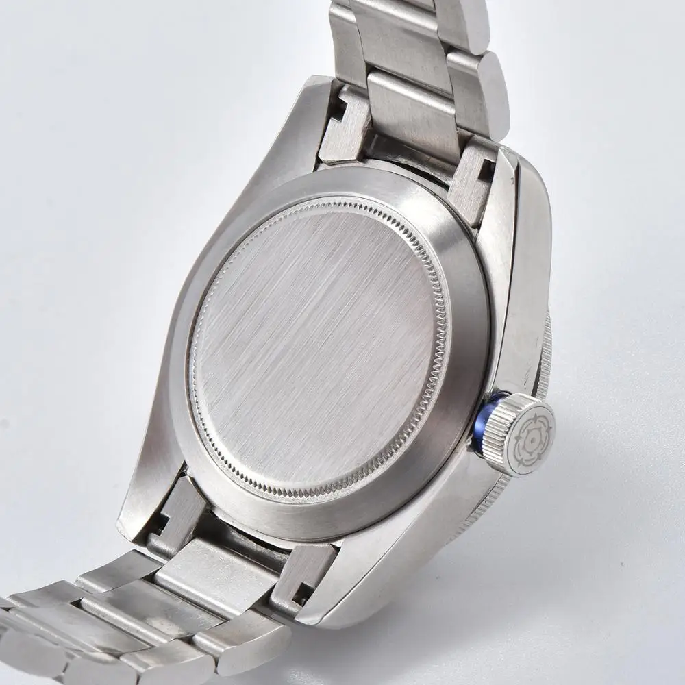 Автоматические часы GMT Роскошные 41 мм минеральное стекло стальной корпус алюминиевый вращающийся ободок черный циферблат F3